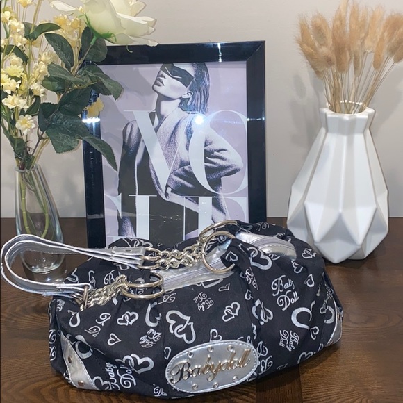 COPY - Babydoll black & silver bag - Picture 2 of 6